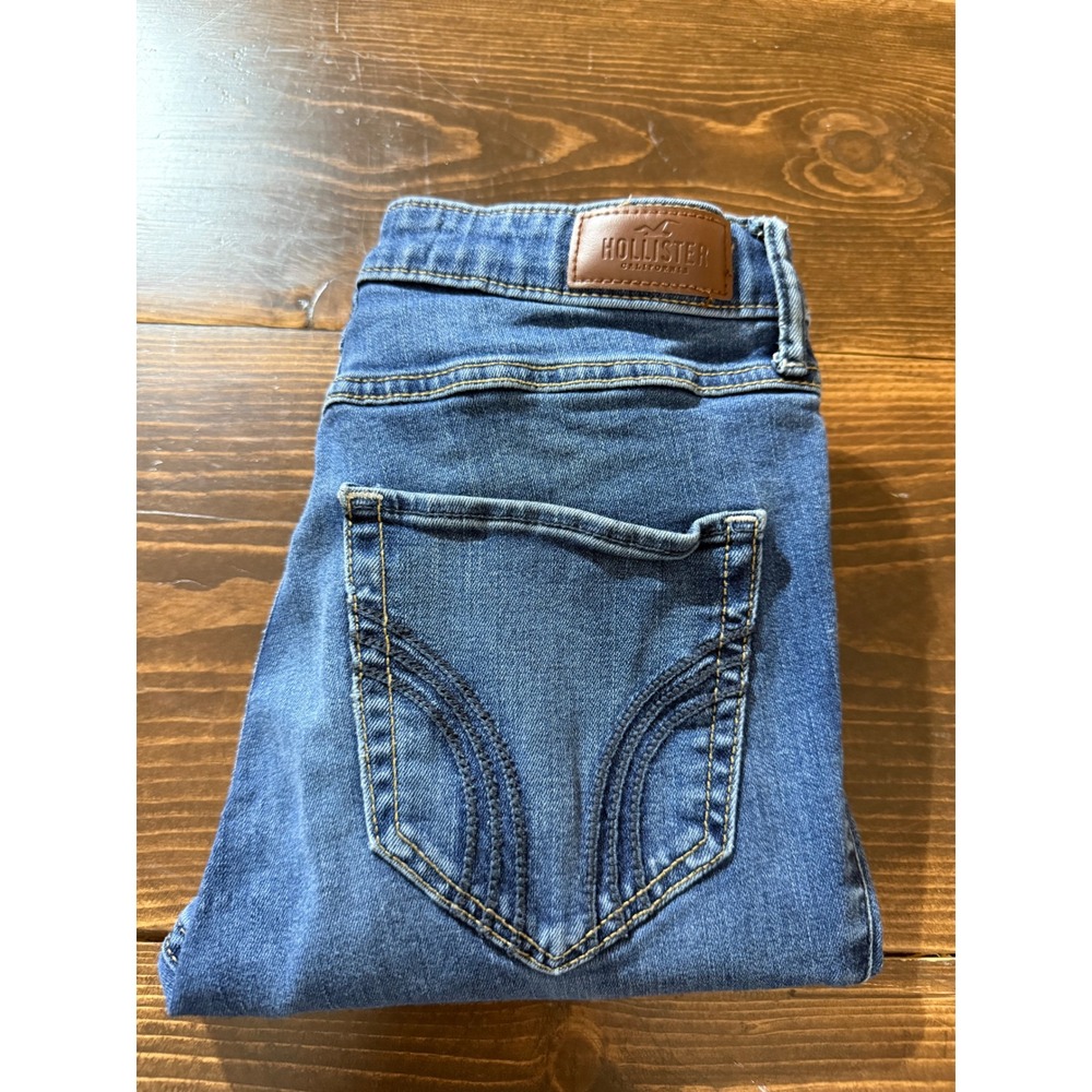 Hollister High Rise Super Skinny Jeans Size 5S Dark‎ Wash Denim Womens